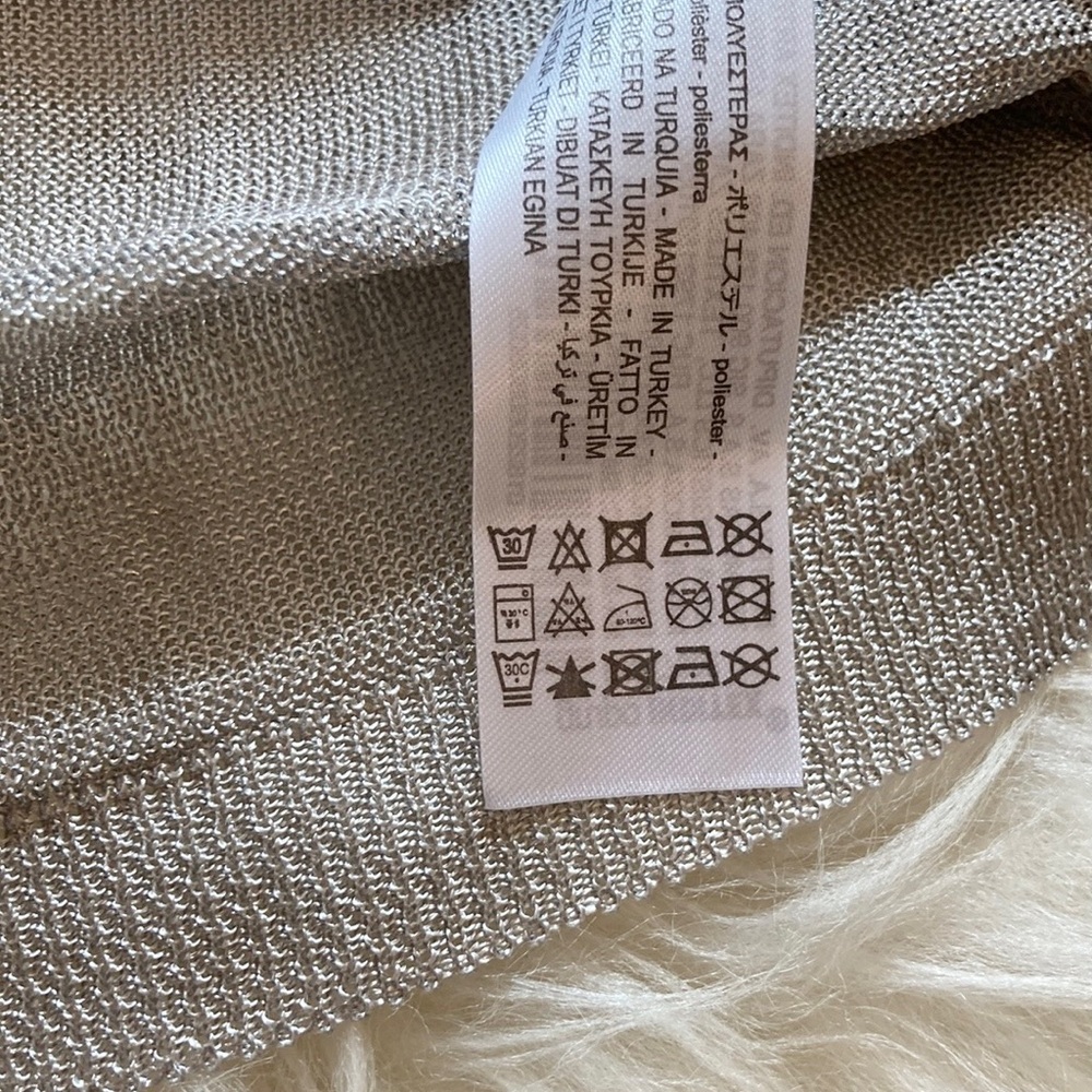 Zara Sheer Silver Foil Tank - Picture 10 of 10